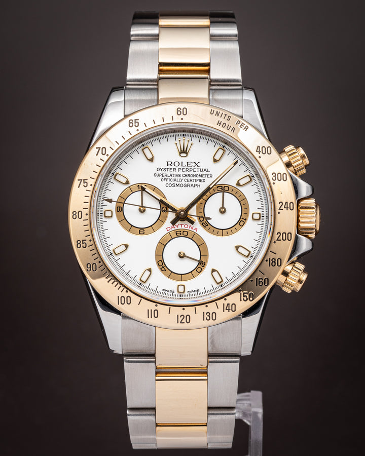 Rolex Stainless Steel and 18k Yellow Gold Cosmograph Daytona (116523)