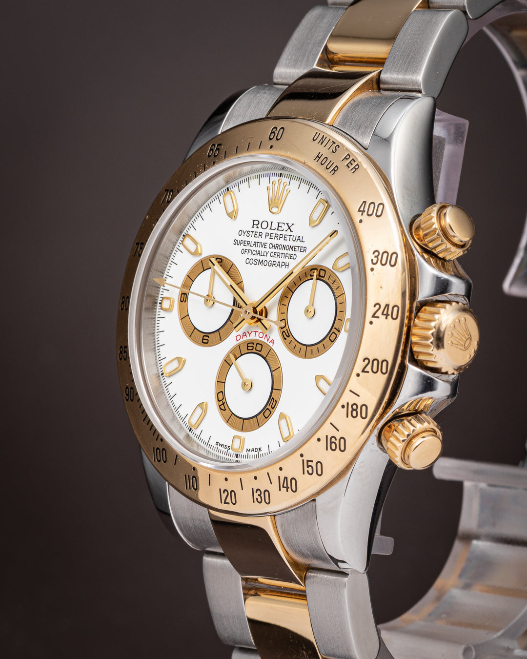 Rolex Stainless Steel and 18k Yellow Gold Cosmograph Daytona (116523)