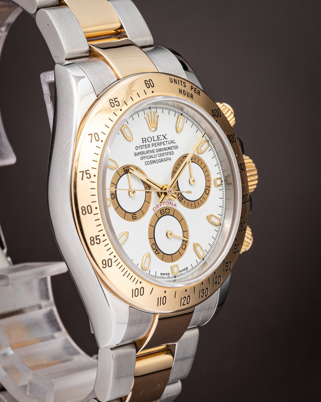 Rolex Stainless Steel and 18k Yellow Gold Cosmograph Daytona (116523)