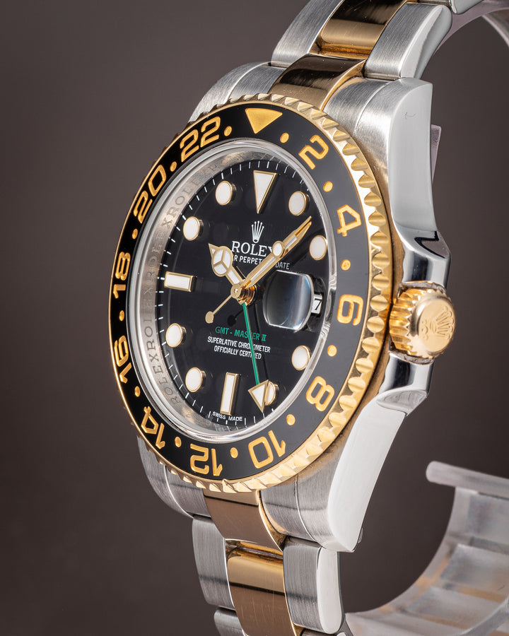 Rolex Stainless Steel and 18k Yellow Gold GMT-Master II (116713LN)