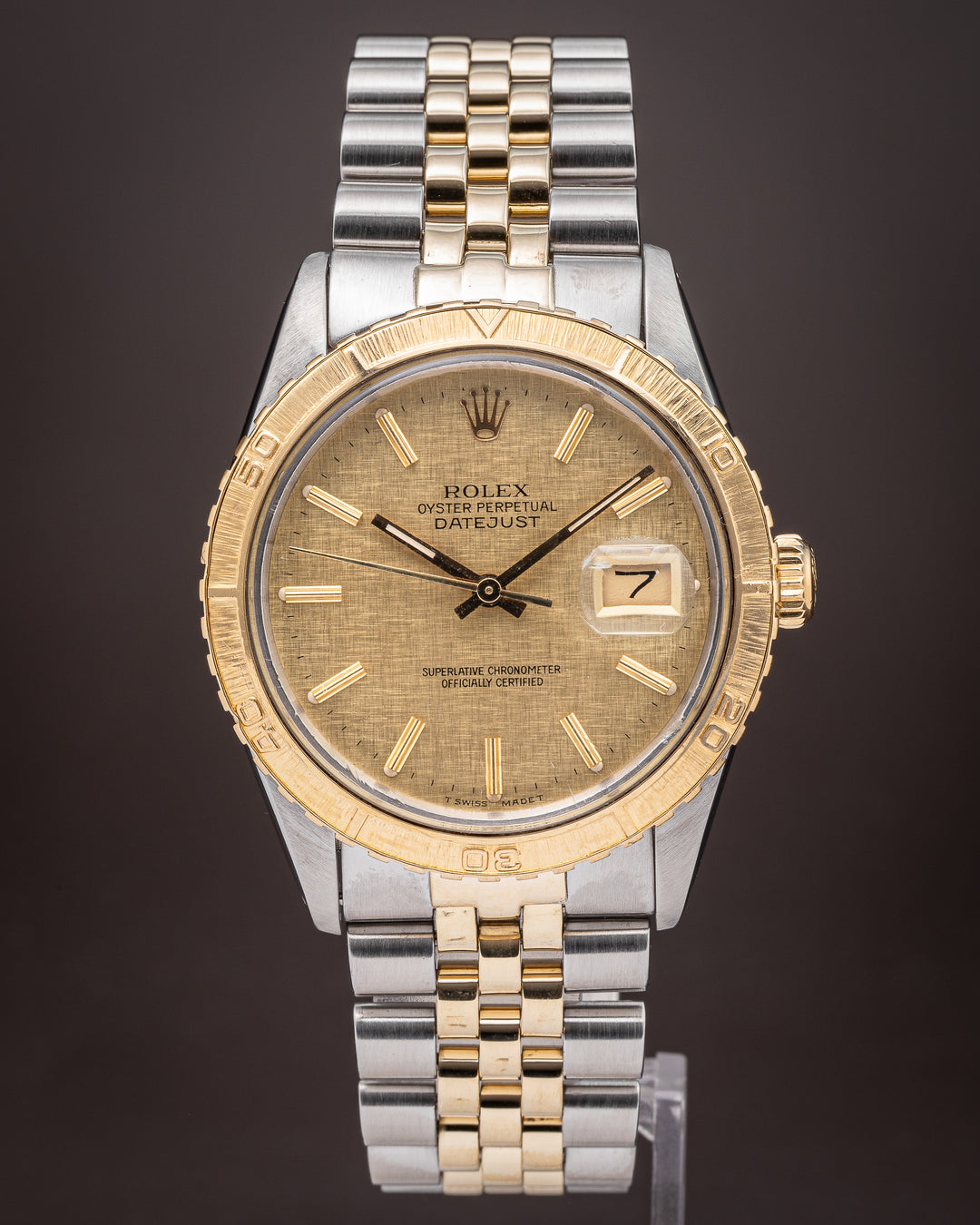 Rolex Stainless Steel and 18k Yellow Gold Datejust Turn-o-Graph (16253)