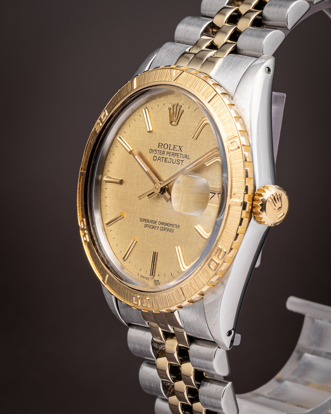 Rolex Stainless Steel and 18k Yellow Gold Datejust Turn-o-Graph (16253)