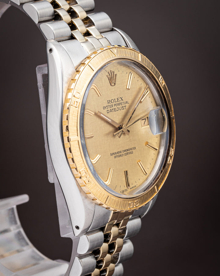 Rolex Stainless Steel and 18k Yellow Gold Datejust Turn-o-Graph (16253)