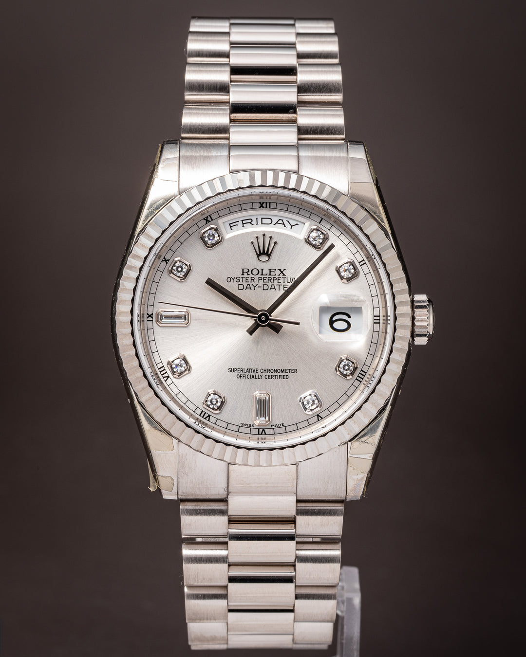 Rolex 18k White Gold Day-Date (118239)