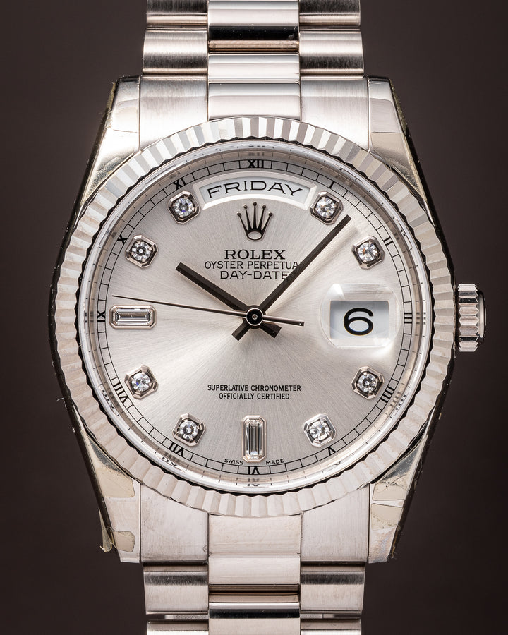 Rolex 18k White Gold Day-Date (118239)