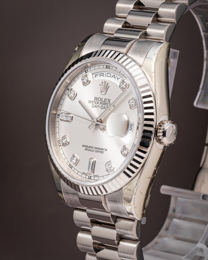 Rolex 18k White Gold Day-Date (118239)
