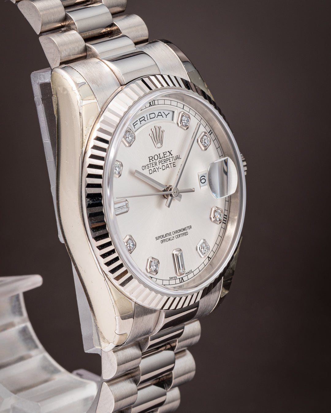 Rolex 18k White Gold Day-Date (118239)