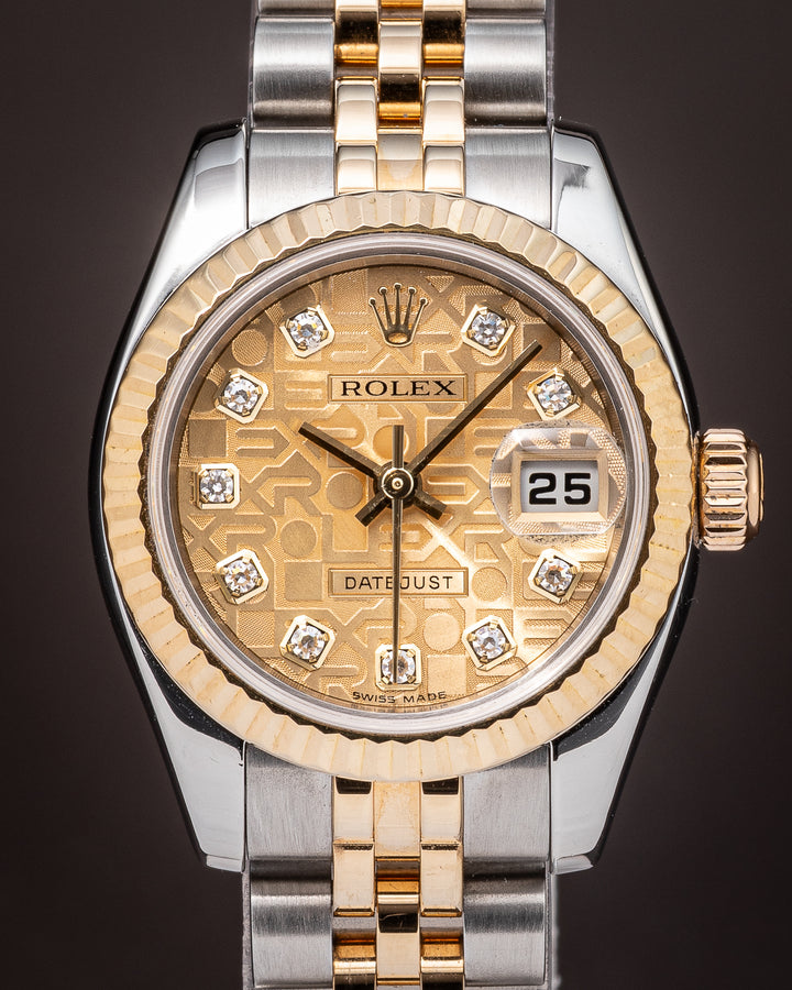 Rolex Stainless Steel and 18k Yellow Gold Women's Datejust (179173)