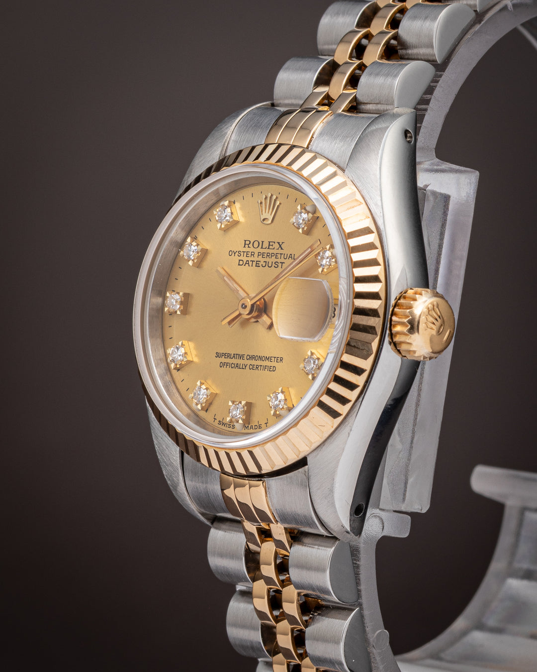 Rolex Stainless Steel and 18k Yellow Gold Women's Datejust (69173)