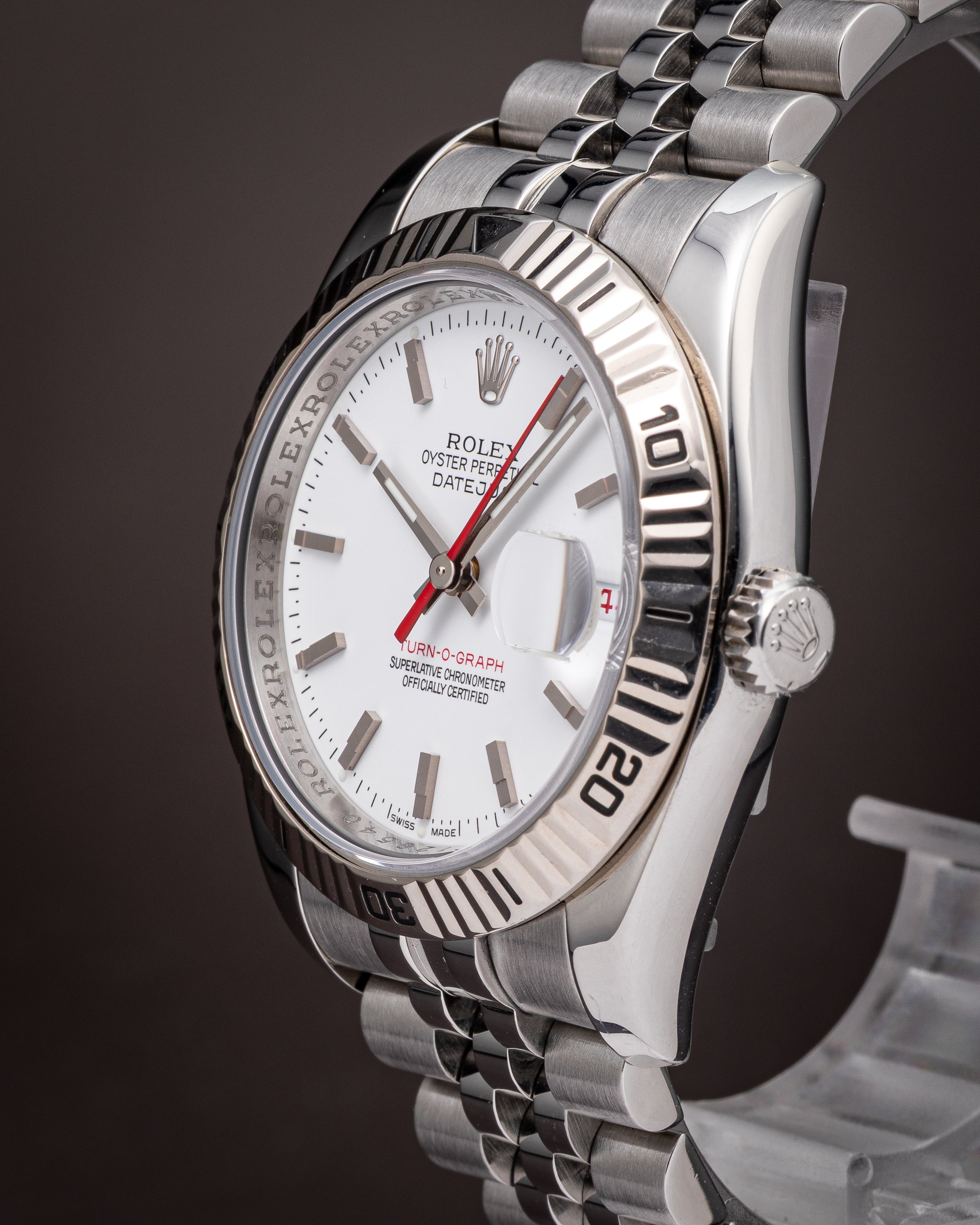 Rolex Stainless Steel Datejust 36 116264 White Dial - Watches Etc