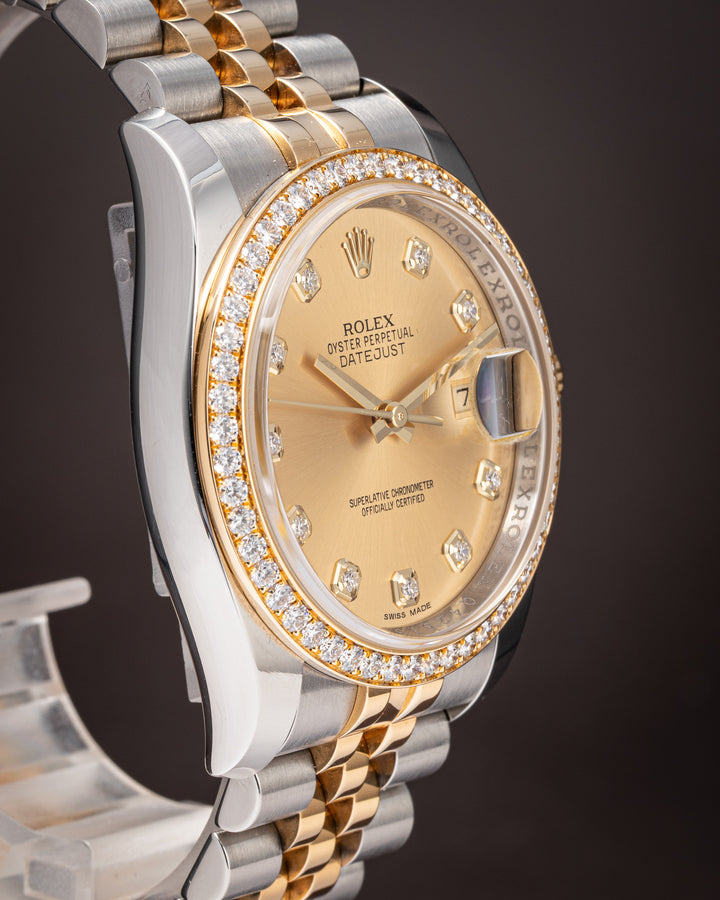 Rolex Stainless Steel and 18k Yellow Gold Datejust (116243)