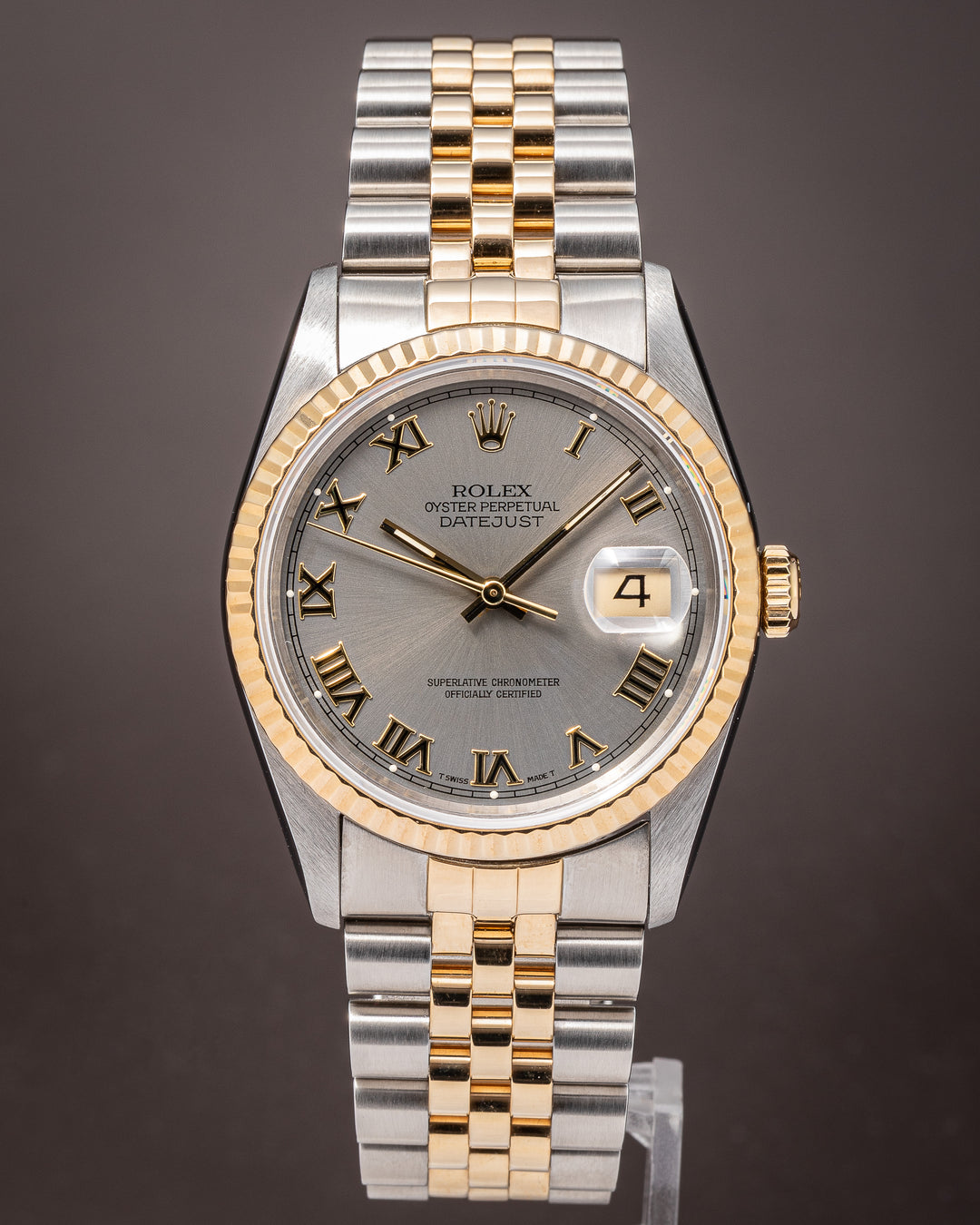 Rolex Stainless Steel and 18k Yellow Gold Datejust (16233)