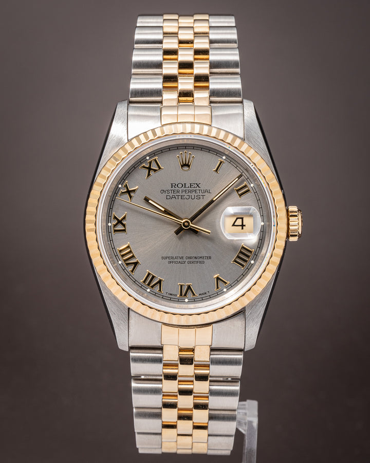 Rolex Stainless Steel and 18k Yellow Gold Datejust (16233)