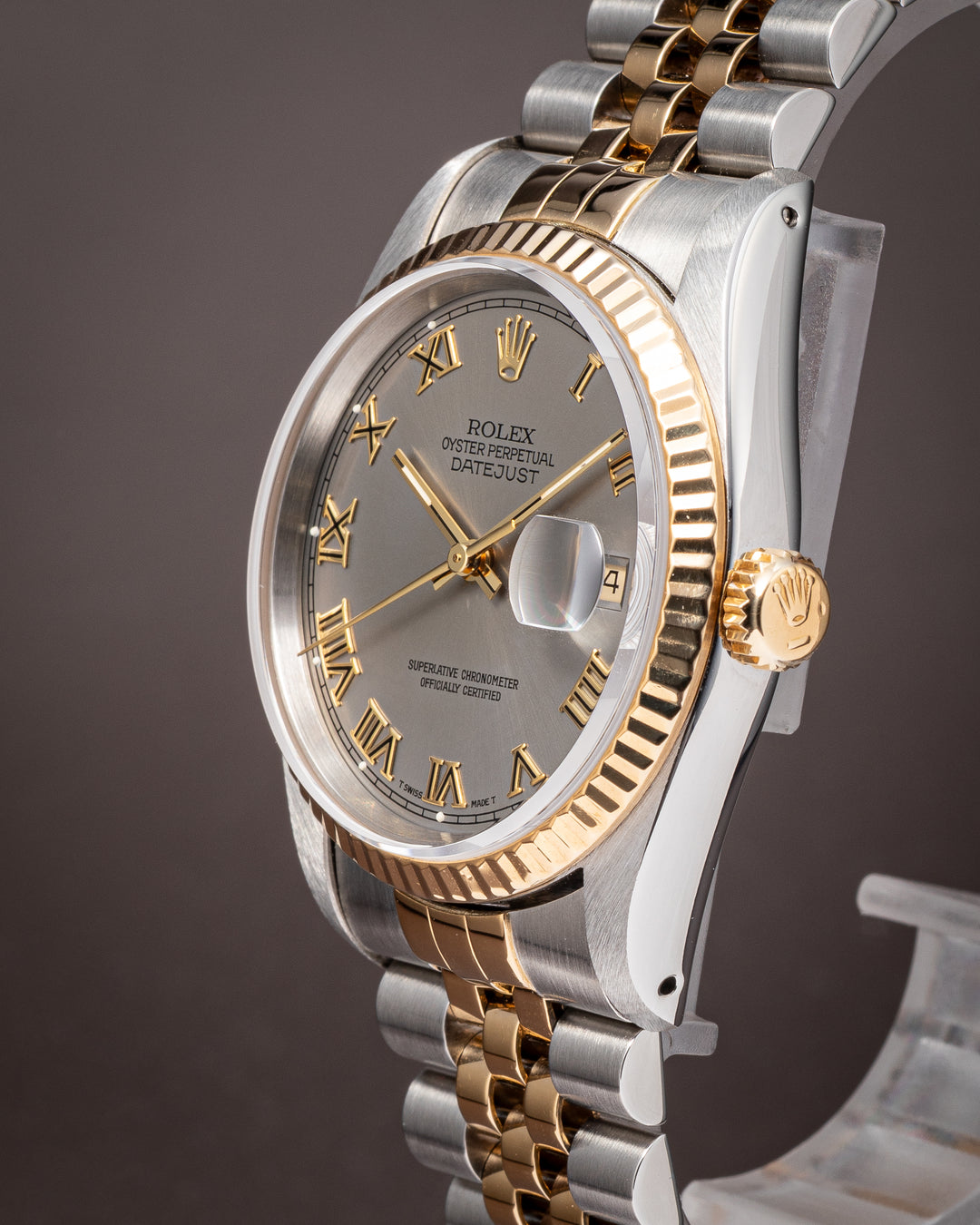 Rolex Stainless Steel and 18k Yellow Gold Datejust (16233)