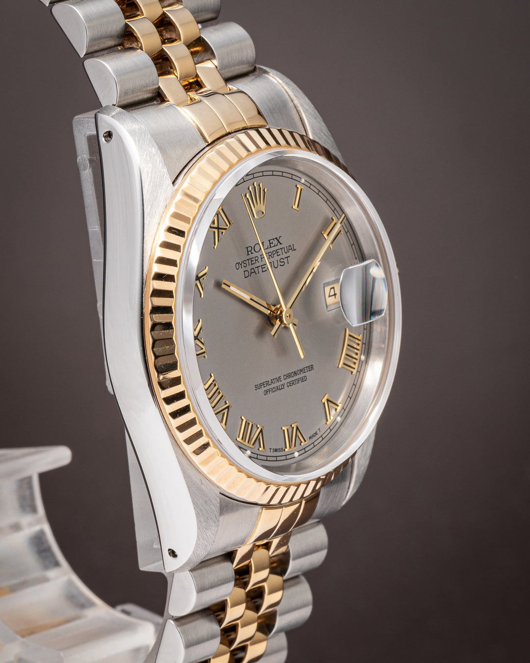 Rolex Stainless Steel and 18k Yellow Gold Datejust (16233)