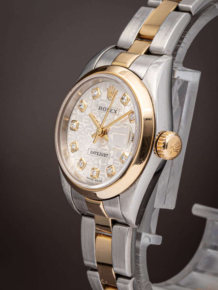 Rolex Stainless Steel and 18k Yellow Gold Women's Datejust (79163)