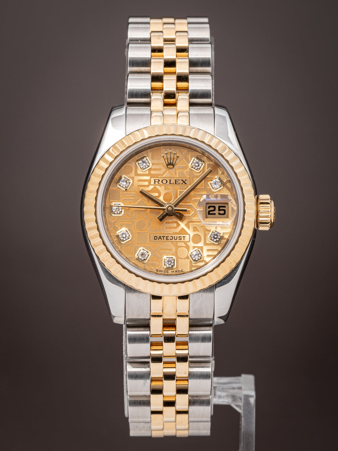 Rolex Stainless Steel and 18k Yellow Gold Women's Datejust (179173)