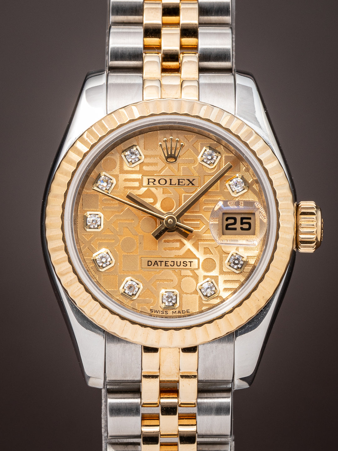 Rolex Stainless Steel and 18k Yellow Gold Women's Datejust (179173)