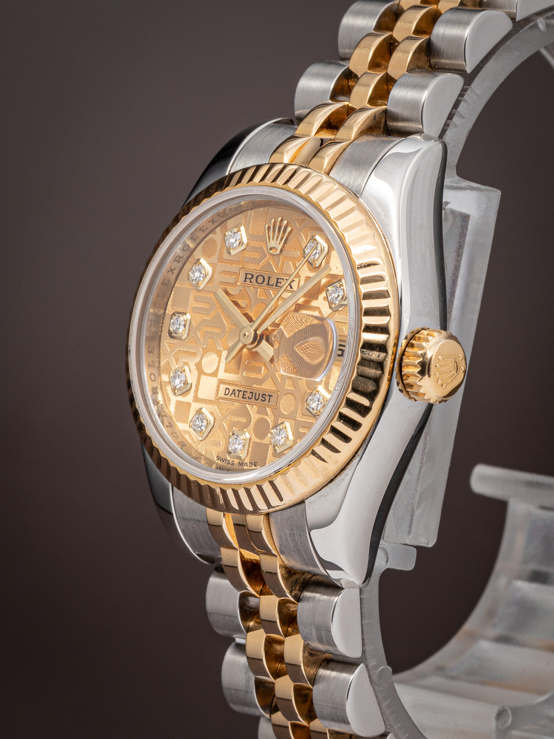 Rolex Stainless Steel and 18k Yellow Gold Women's Datejust (179173)