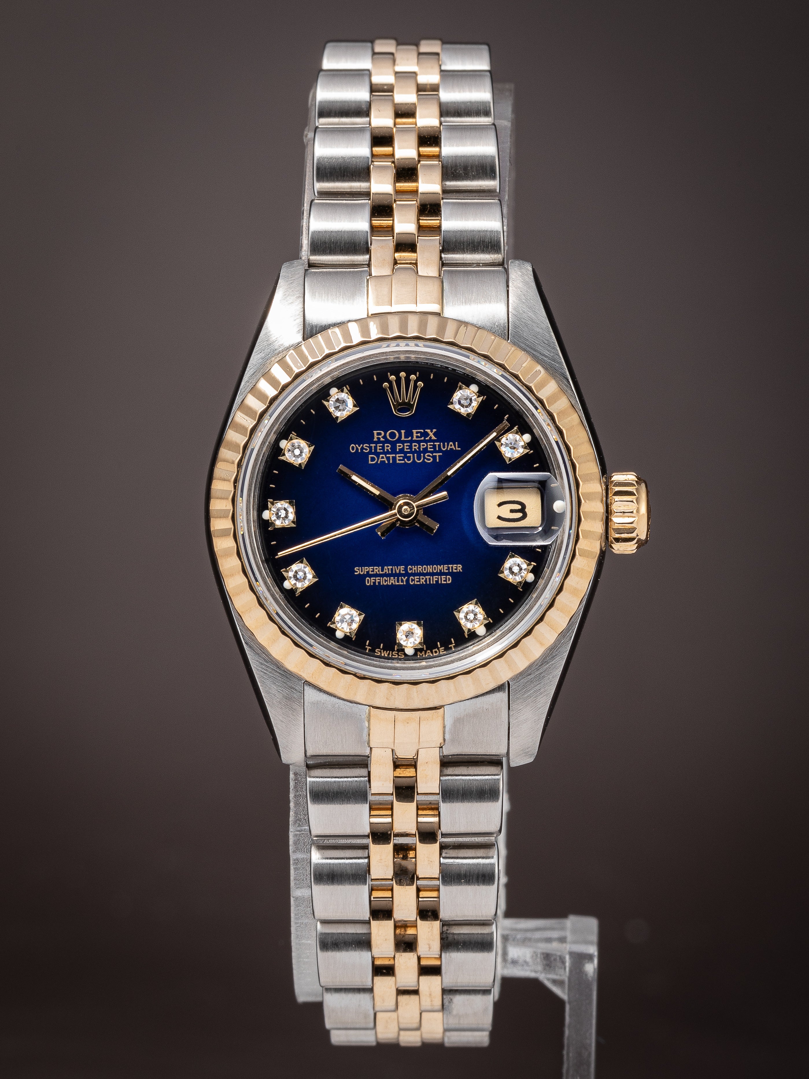 Rolex Stainless Steel and 18k Yellow Gold Women's Datejust (69173