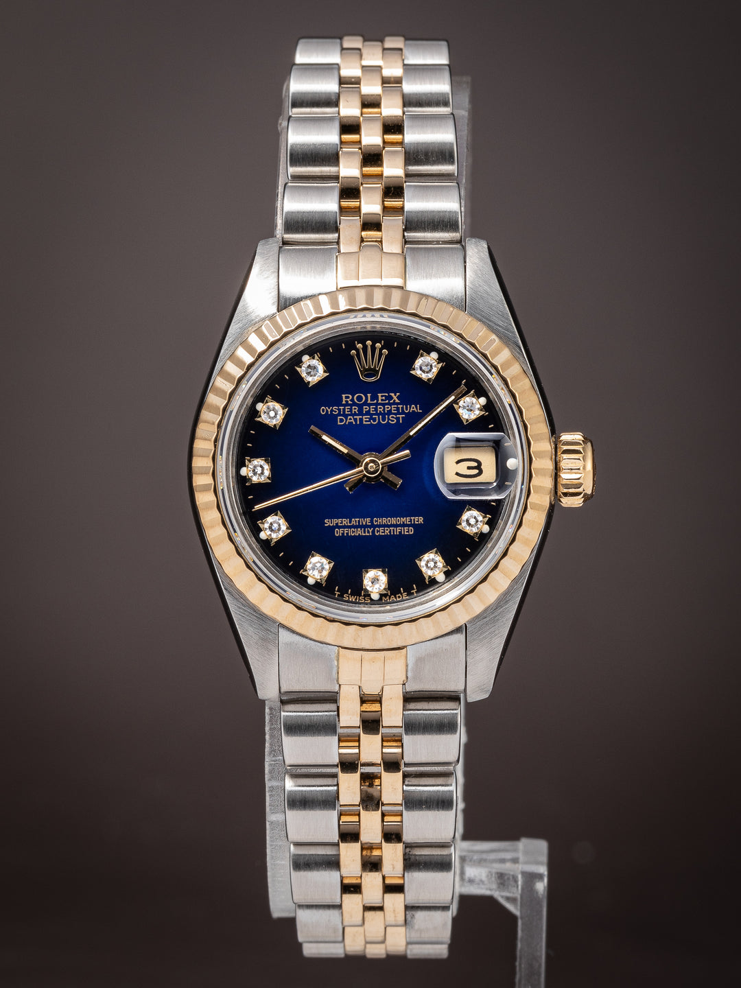 Rolex Stainless Steel and 18k Yellow Gold Women's Datejust (69173)