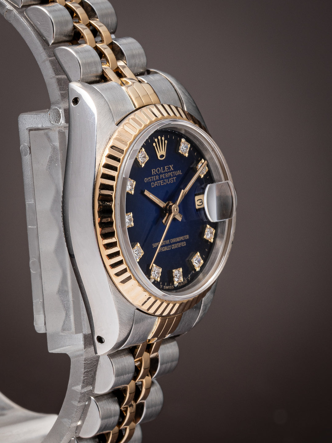 Rolex Stainless Steel and 18k Yellow Gold Women's Datejust (69173)