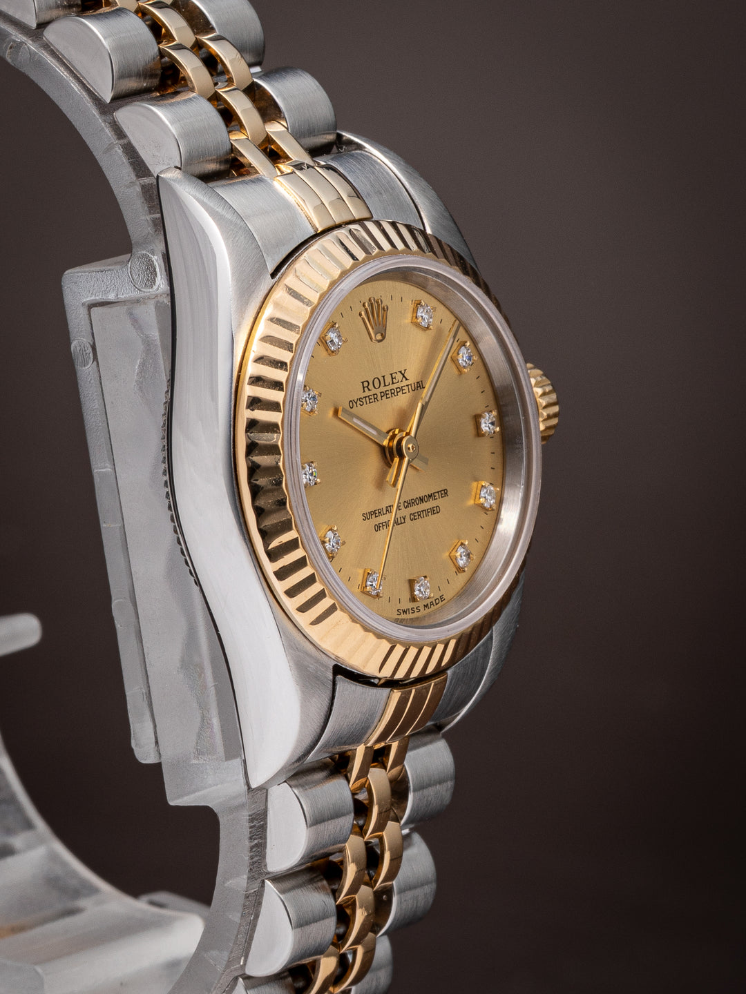 Rolex Stainless Steel and 18k Yellow Gold Women's Oyster Perpetual (76193)