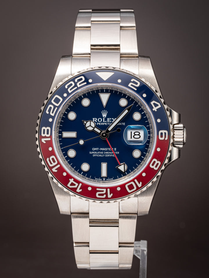 Rolex 18k White Gold GMT-Master II (126719BLRO)