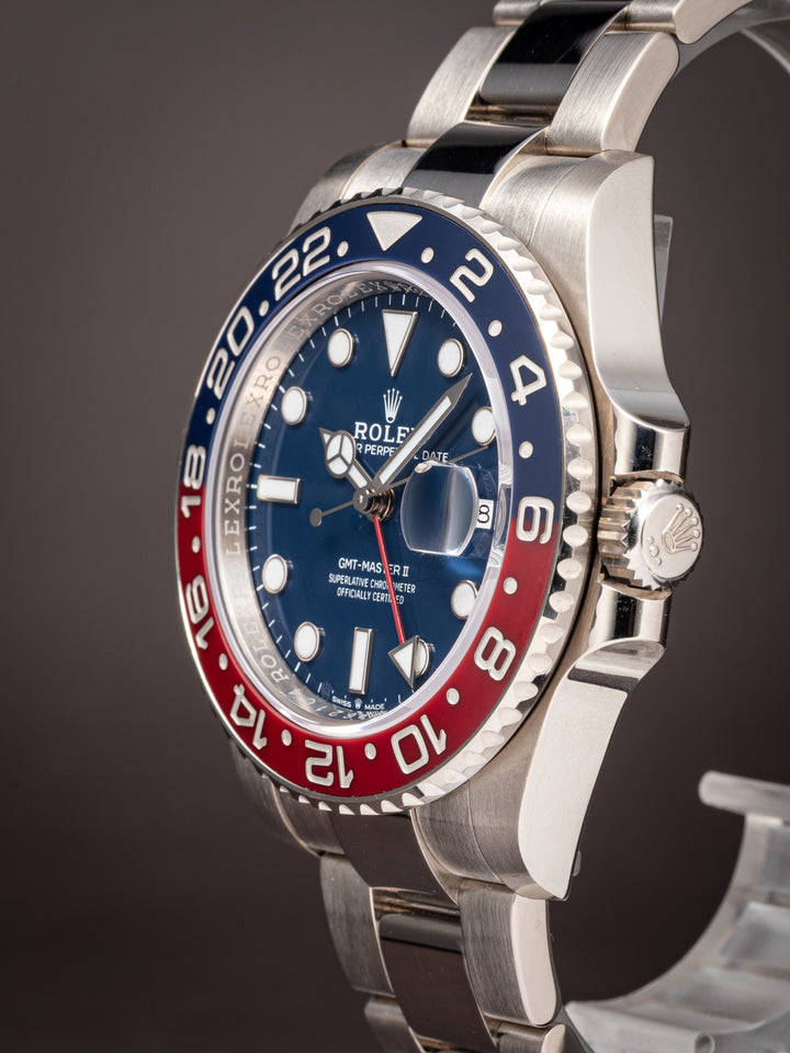 Rolex 18k White Gold GMT-Master II (126719BLRO)