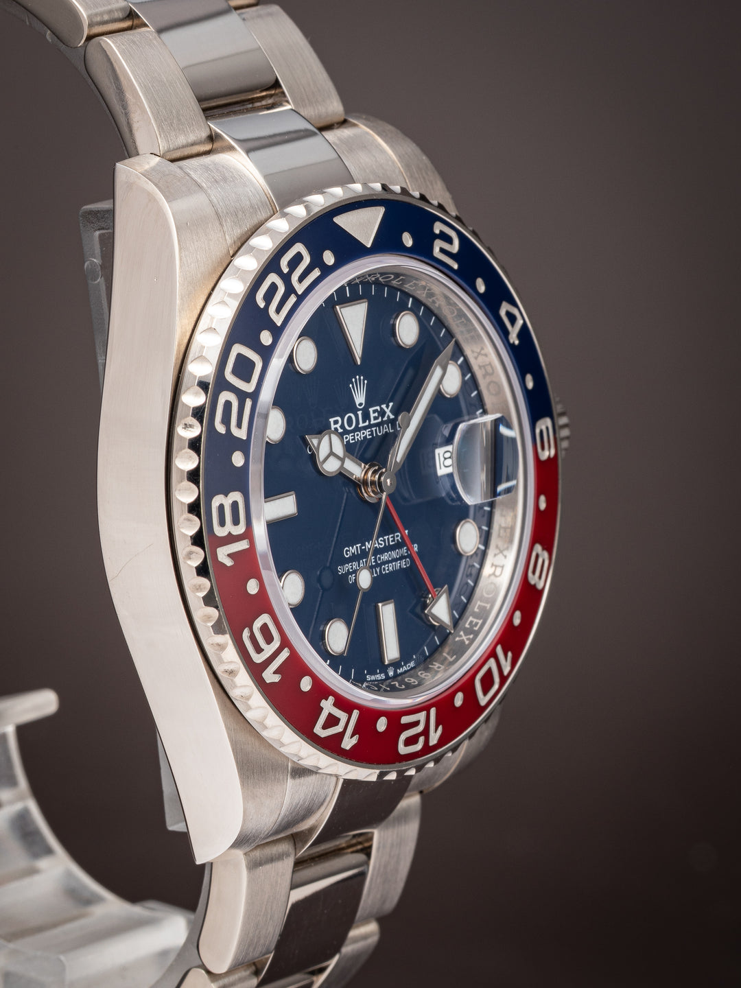 Rolex 18k White Gold GMT-Master II (126719BLRO)