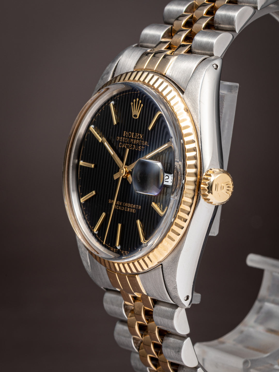 Rolex Stainless Steel and 18k Yellow Gold Datejust (16013)
