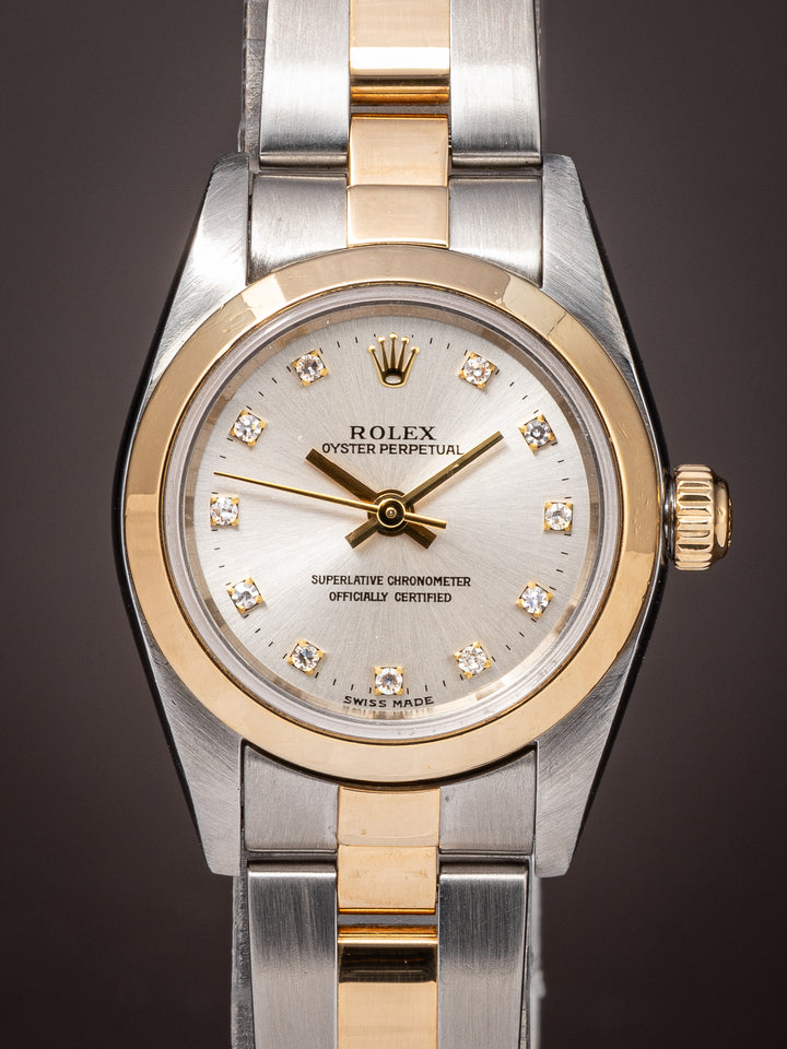Rolex Stainless Steel and 18k Yellow Gold Women's Oyster Perpetual (76183)