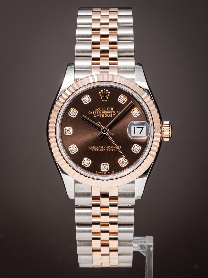 Rolex Stainless Steel and 18k Rose Gold Women's Datejust (278271)
