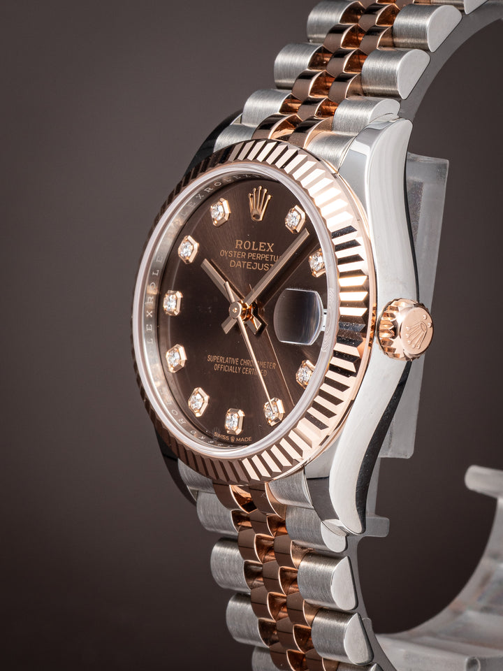 Rolex Stainless Steel and 18k Rose Gold Women's Datejust (278271)