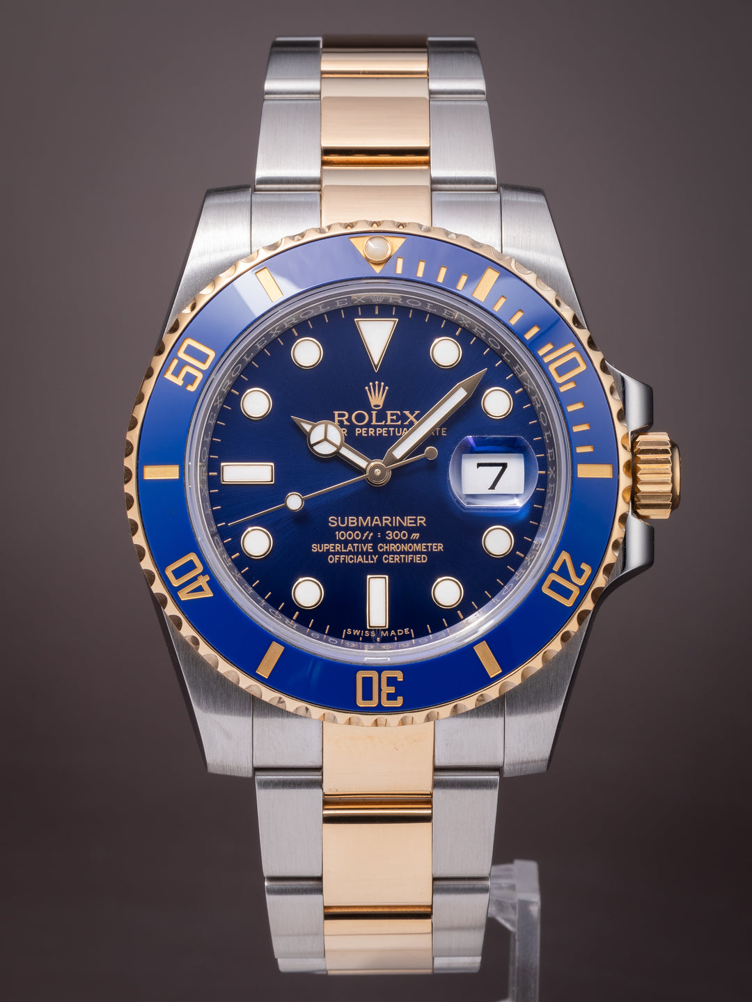 Rolex Stainless Steel and 18k Yellow Gold Submariner Date (116613LB)