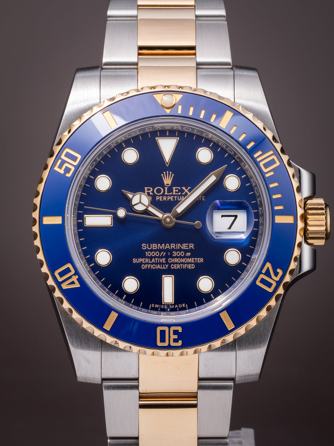 Rolex Stainless Steel and 18k Yellow Gold Submariner Date (116613LB)