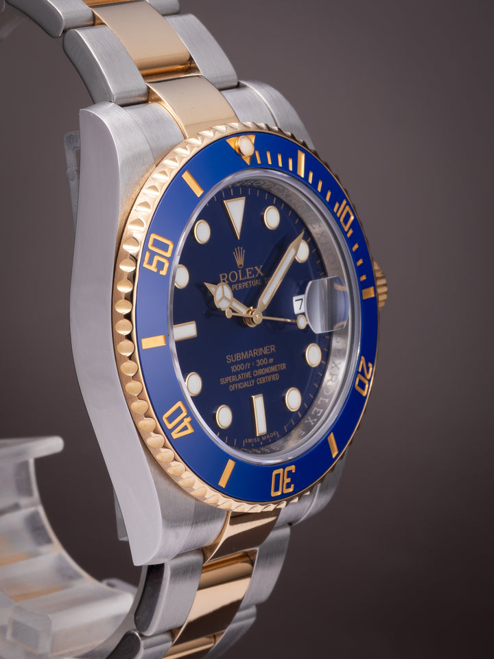 Rolex Stainless Steel and 18k Yellow Gold Submariner Date (116613LB)