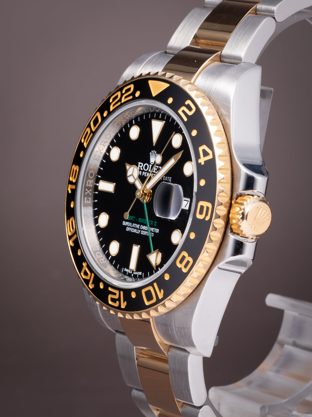 Rolex Stainless Steel and 18k Yellow Gold GMT-Master II (116713LN)