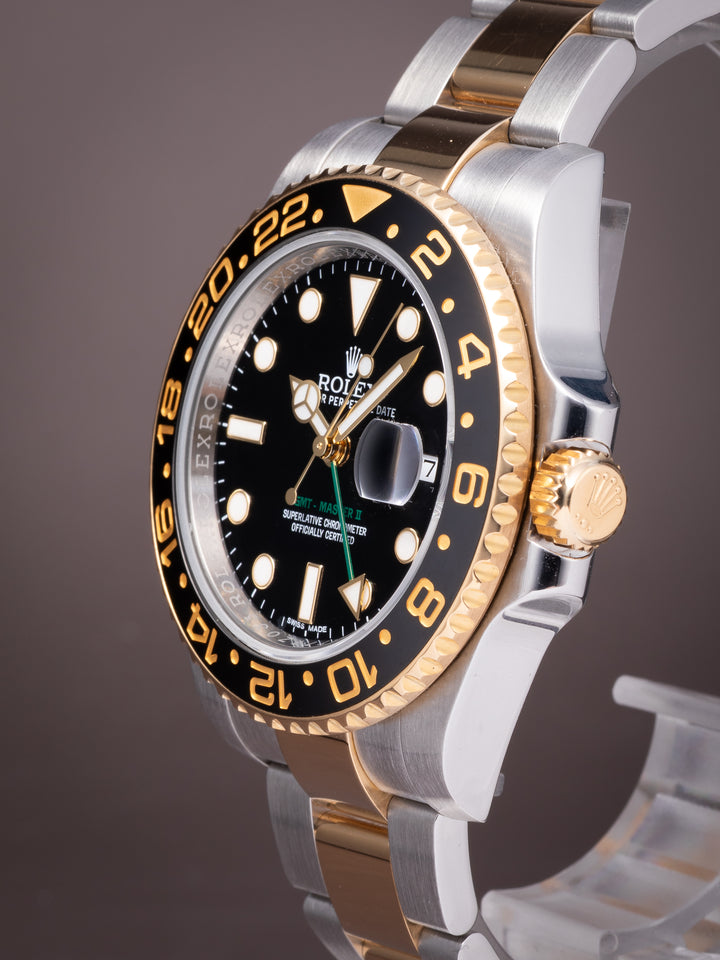 Rolex Stainless Steel and 18k Yellow Gold GMT-Master II (116713LN)