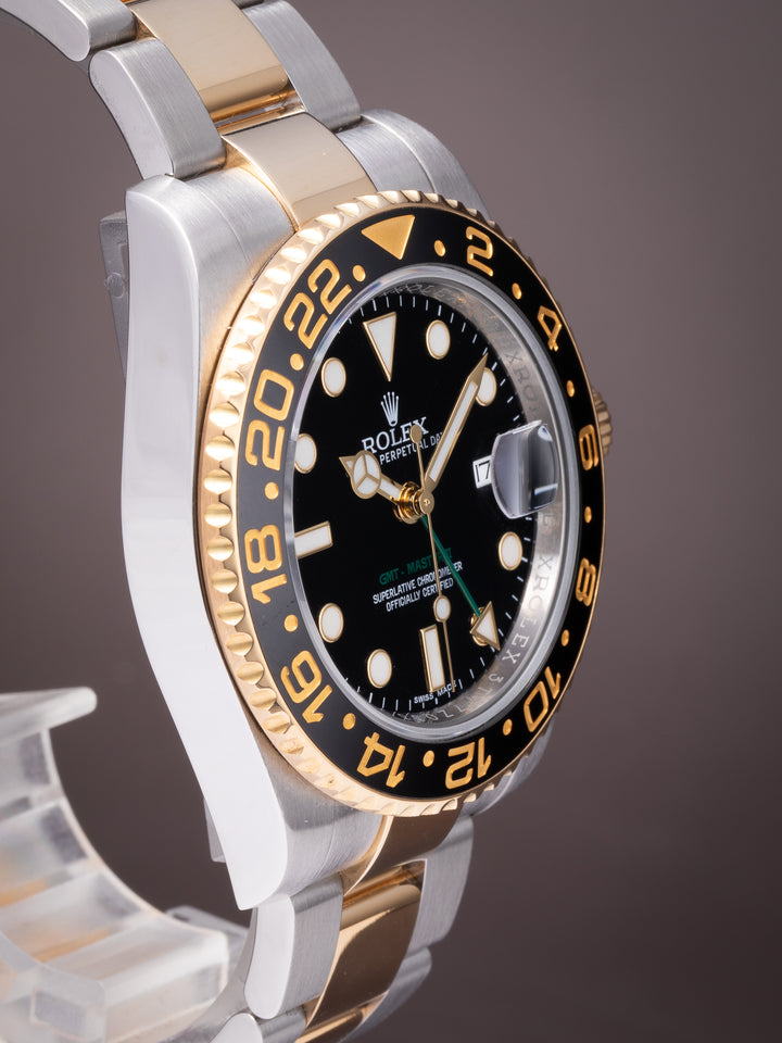Rolex Stainless Steel and 18k Yellow Gold GMT-Master II (116713LN)