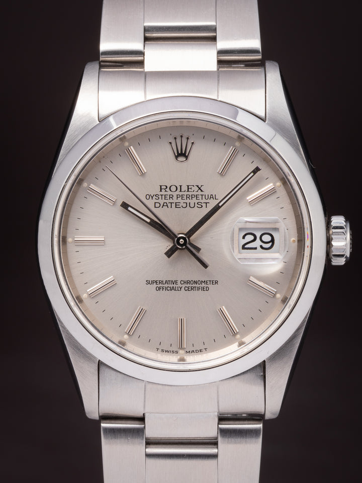 Rolex Stainless Steel Datejust (16200)