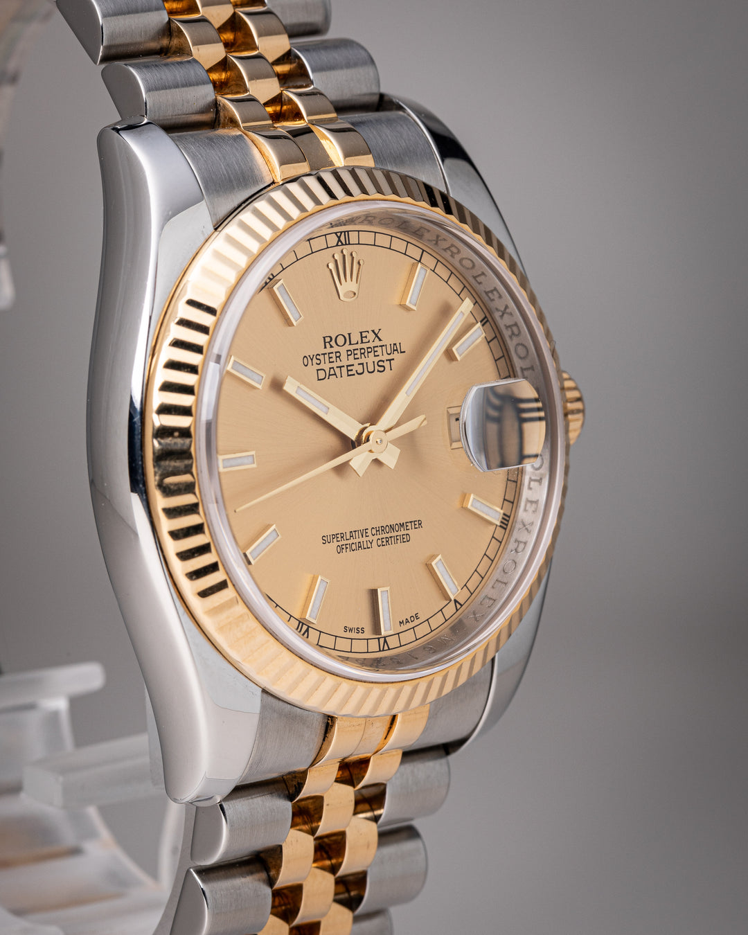 Rolex Stainless Steel and 18k Yellow Gold Datejust (116233)