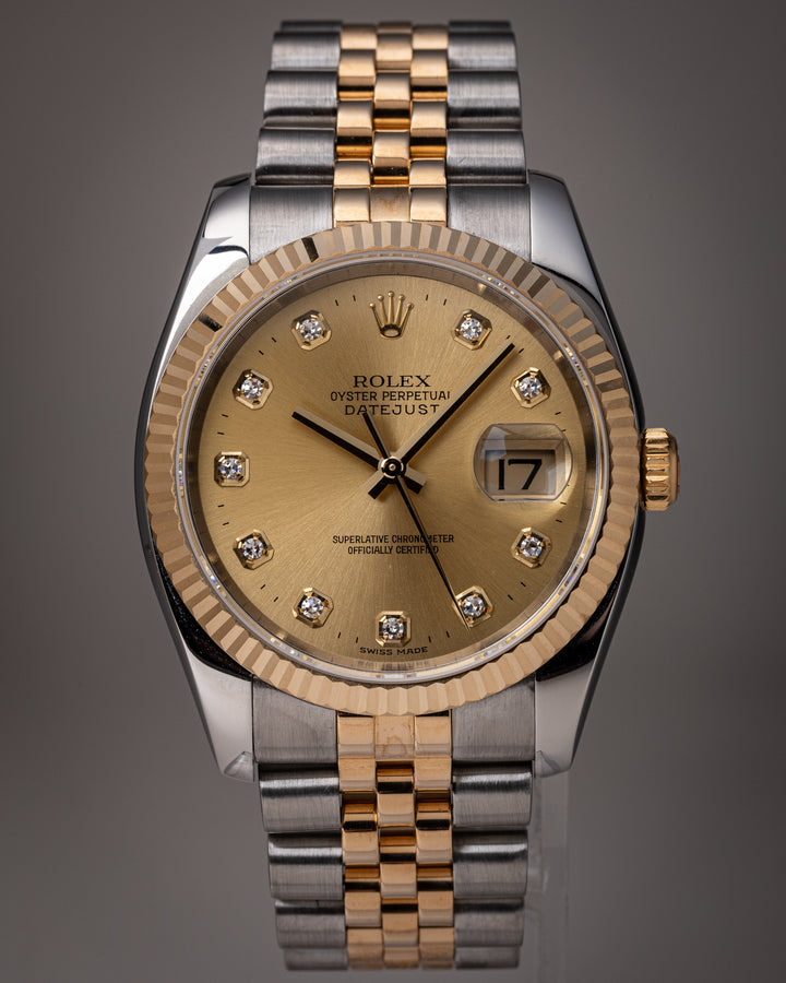 Rolex Stainless Steel and 18k Yellow Gold Datejust (116233)