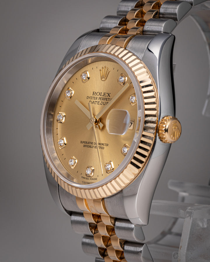 Rolex Stainless Steel and 18k Yellow Gold Datejust (116233)