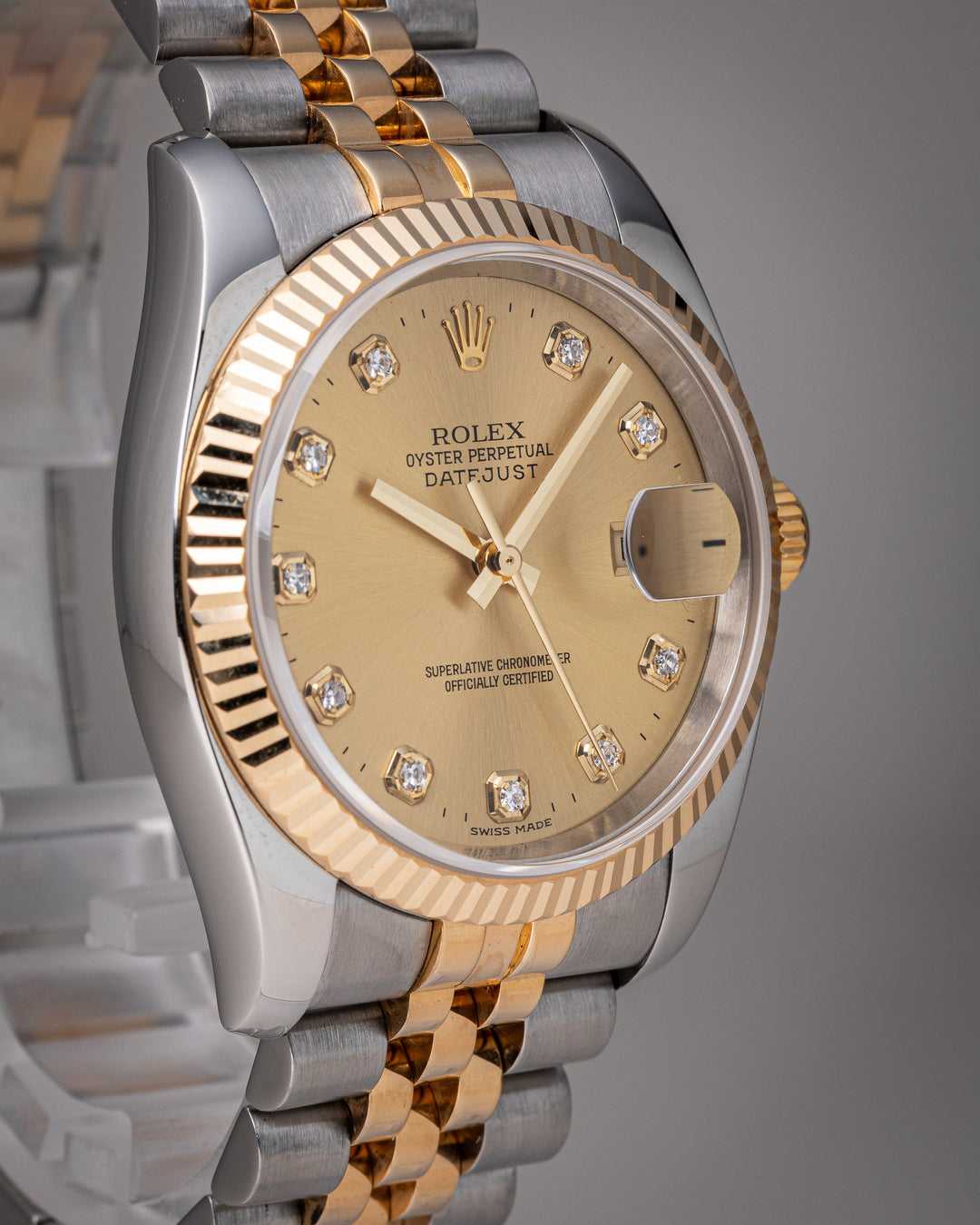 Rolex Stainless Steel and 18k Yellow Gold Datejust (116233)