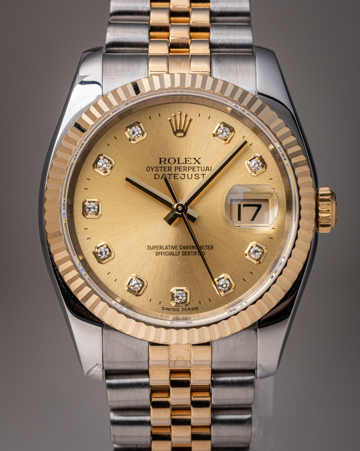 Rolex Stainless Steel and 18k Yellow Gold Datejust (116233)