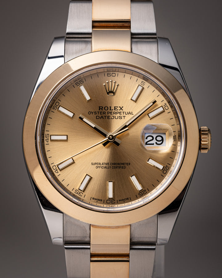 Rolex Stainless Steel and 18k Yellow Gold Datejust 41 (126303)