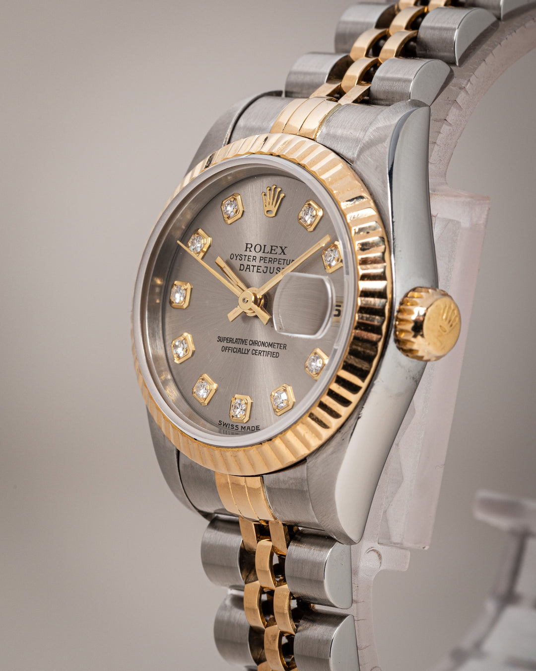 Rolex Stainless Steel and 18k Yellow Gold Women's Datejust (69173)