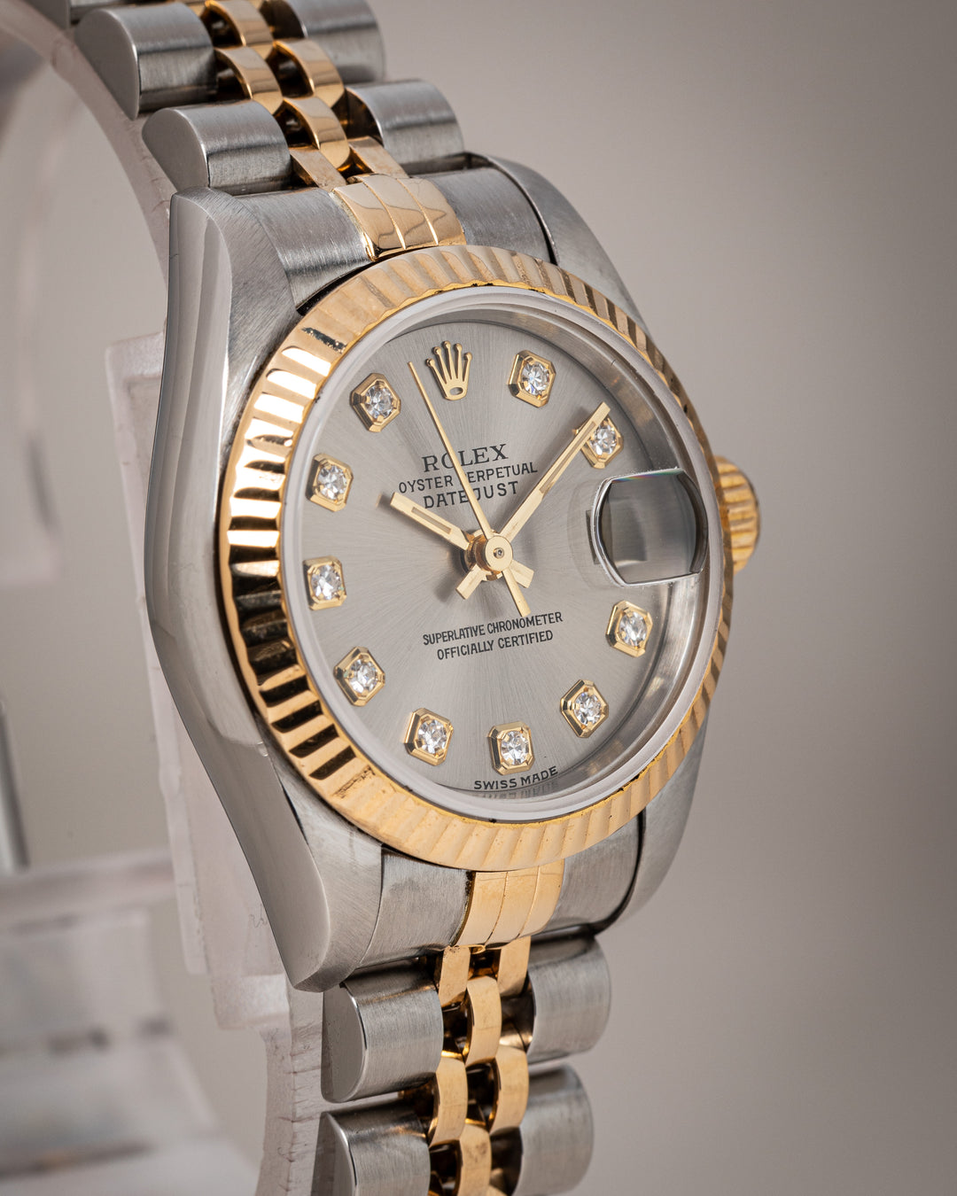 Rolex Stainless Steel and 18k Yellow Gold Women's Datejust (69173)