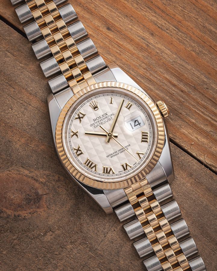 Rolex Stainless Steel and 18k Yellow Gold Datejust (116233)